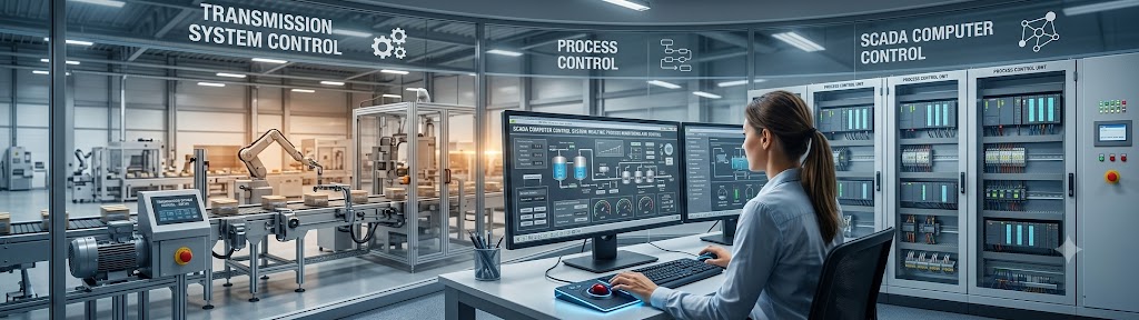 傳動系統控制 程序控制及SCADA 電腦圖控系統